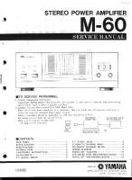 Yamaha M60 - Service Manual 